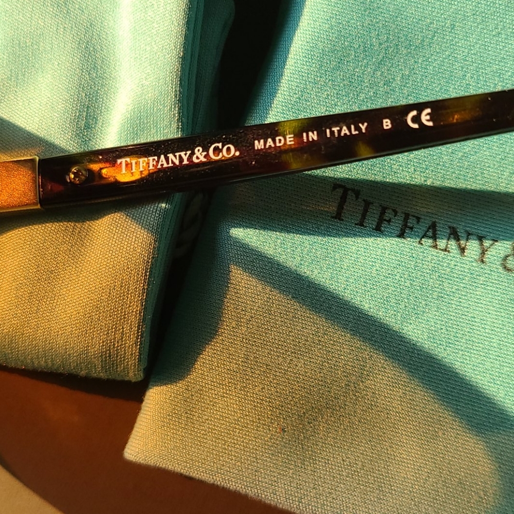 EUC Tiffany sunglasses w/ rx lens TF 4032 tortoise brown W/ Cloth And Case - Picture 6 of 7